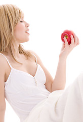 Image showing red apple