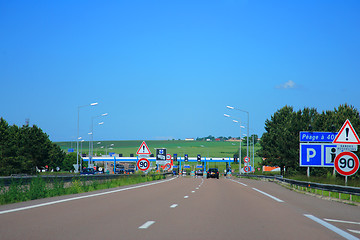 Image showing road to toll