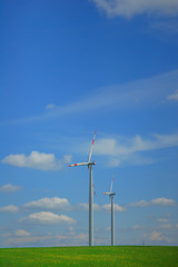 Image showing A wind turbine