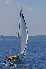 Image showing Sailing yacht