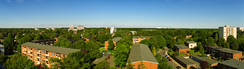 Image showing Panoramic view of the city