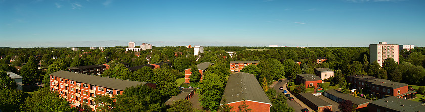 Image showing Panoramic view of the city