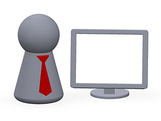 Image showing blank monitor