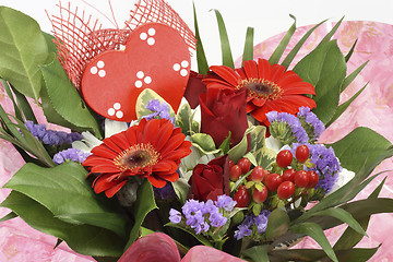 Image showing Flowers for valentines day