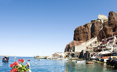 Image showing amoudi bay oia santorini greek island