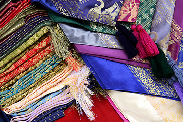 Image showing Colorful textiles
