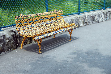 Image showing Bench in animal design