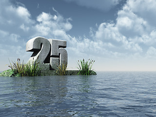 Image showing twenty five