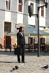 Image showing Businesswoman waiting 