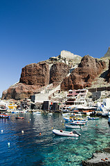 Image showing amoudi bay oia santorini greek island