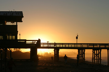 Image showing Sunrise Pier Ventura