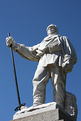 Image showing Antarctic explorer statue