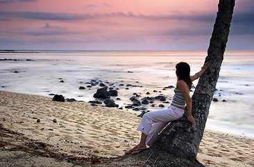 Image showing Enjoy the sunset