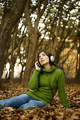 Image showing Listening Music