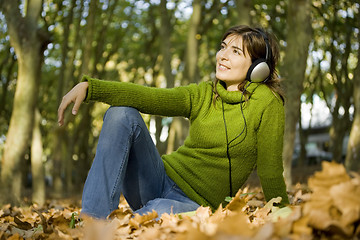 Image showing Listening Music