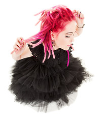 Image showing pink hair girl