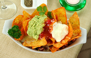 Image showing Vegetarian Nachos