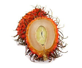 Image showing Sliced Rambutan