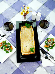 Image showing Mushroom And Leek Strudel