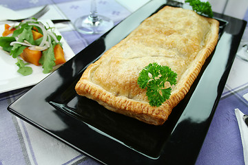 Image showing Mushroom And Leek Strudel