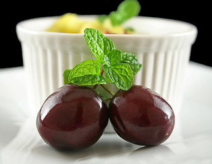 Image showing Dessert Cherries