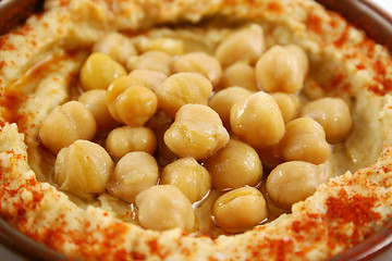 Image showing Chickpeas And Hommus