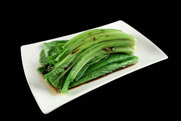Image showing Soy Sauce On Choy Sum 2