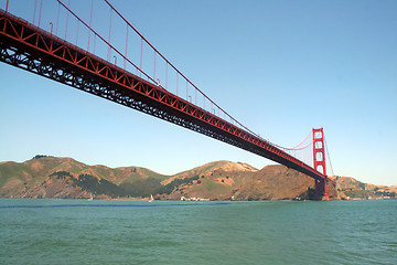 Image showing Golden Gate Bridge From The Water