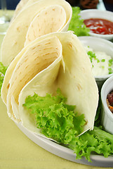 Image showing Tortillas And Lettuce