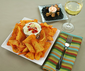 Image showing Nachos And Mexican Dip