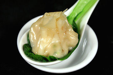 Image showing Dim Sum On Spoon