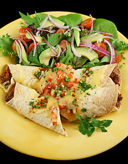 Image showing Beef And Bean Enchiladas 1