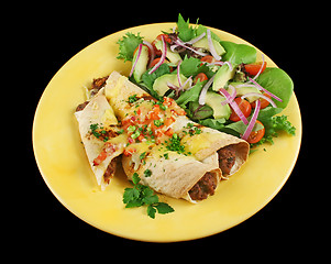 Image showing Beef And Bean Enchiladas