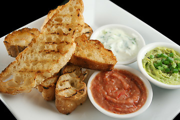 Image showing Turkish Bread And Dips 5