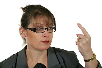 Image showing Gesticulating Businesswoman