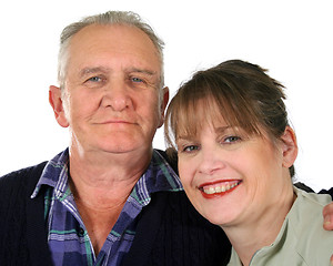 Image showing Senior Man With Daughter