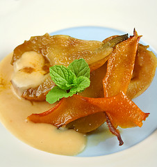 Image showing Orange Zest Poached Pears