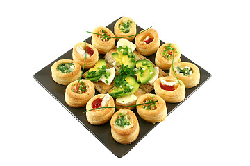 Image showing Vol Au Vonts And Camembert Bites