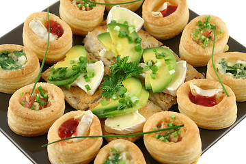 Image showing Camembert Bites And Vol Au Vonts