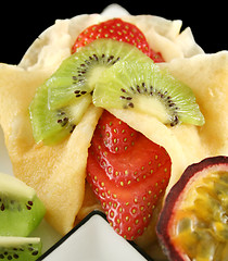 Image showing Strawberry Filled Pancake