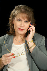 Image showing Businesswoman With PDA/Cell Phone