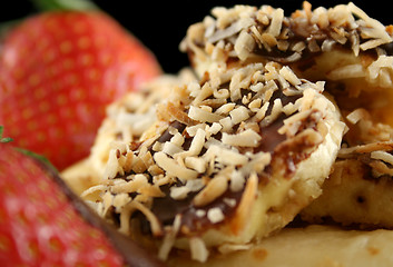 Image showing Choc Bananas And Strawberries 4