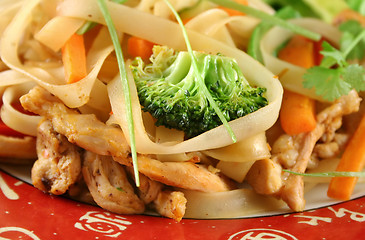 Image showing Chicken Rice Noodle Stirfry