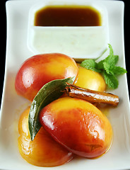 Image showing Glazed Nectarines