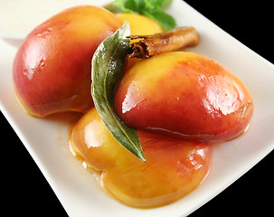 Image showing Glazed Nectarines