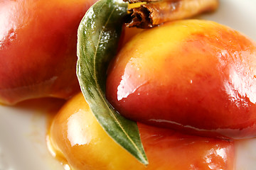 Image showing Glazed Nectarine Background