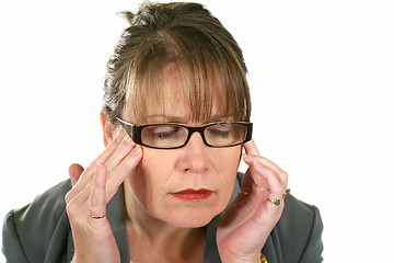 Image showing Businesswoman With Headache