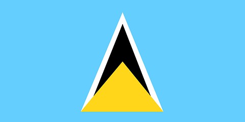 Image showing Saint Lucia Flag