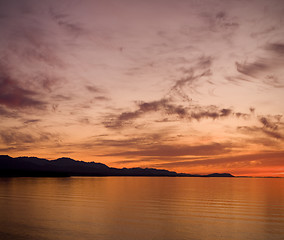 Image showing Strait of Juan de Fuca Sunset