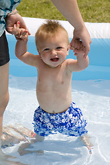 Image showing Baby Boy in Pool